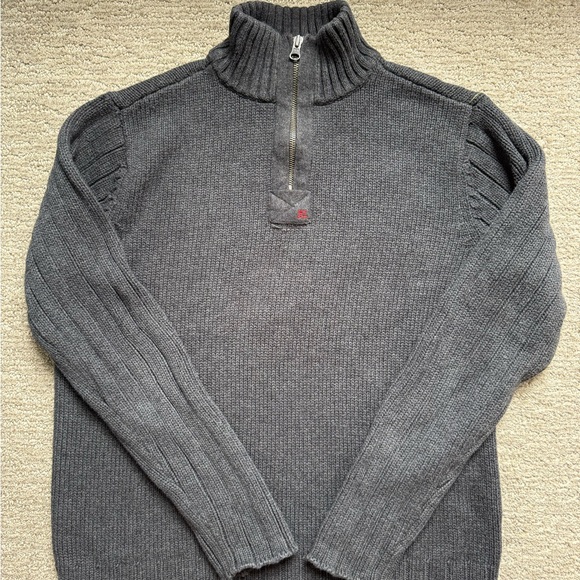 Polo Ralph Lauren Other - Vintage Polo Ralph Lauren MFG RL 1/4 Zip Sweater Mens M Charcoal Quarter Zip